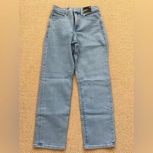 EXPRESS Light Blue Straight Ankle Jeans (Straight Ankle High Rise)